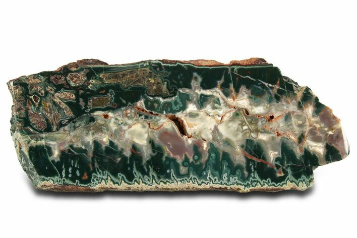 Colorful Polished Idaho Sunset Jasper Slab #336240